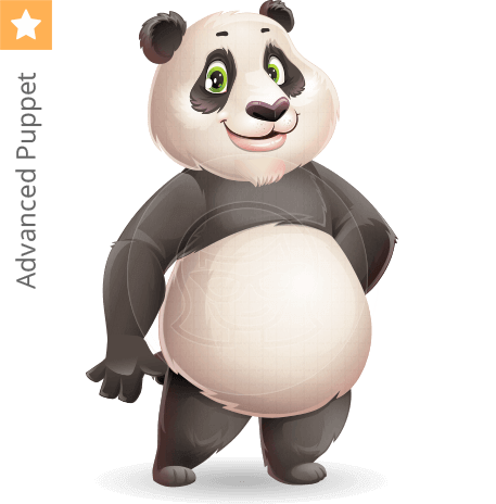 Cute Panda Character Animator Puppet